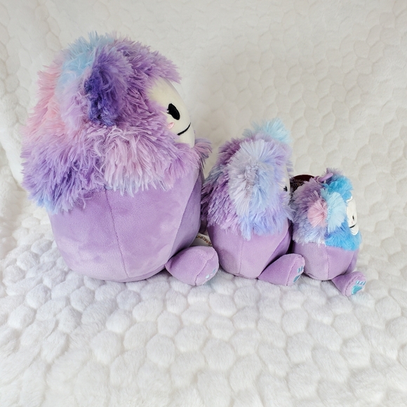 Eden Squishmallow 8 Inch 5 Inch Clip Purple Bigfoot Valentines Day Collectible - Picture 6 of 7